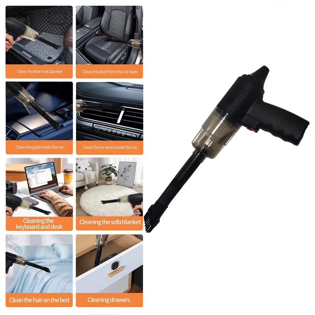 Cordless Handheld Car Mini Vacuum Cleaner, 120W Powerful Suction Small Car Vacuum Cleaner, Mini Dusts Buster with USB Portable Vacuum Cleaner, Gift